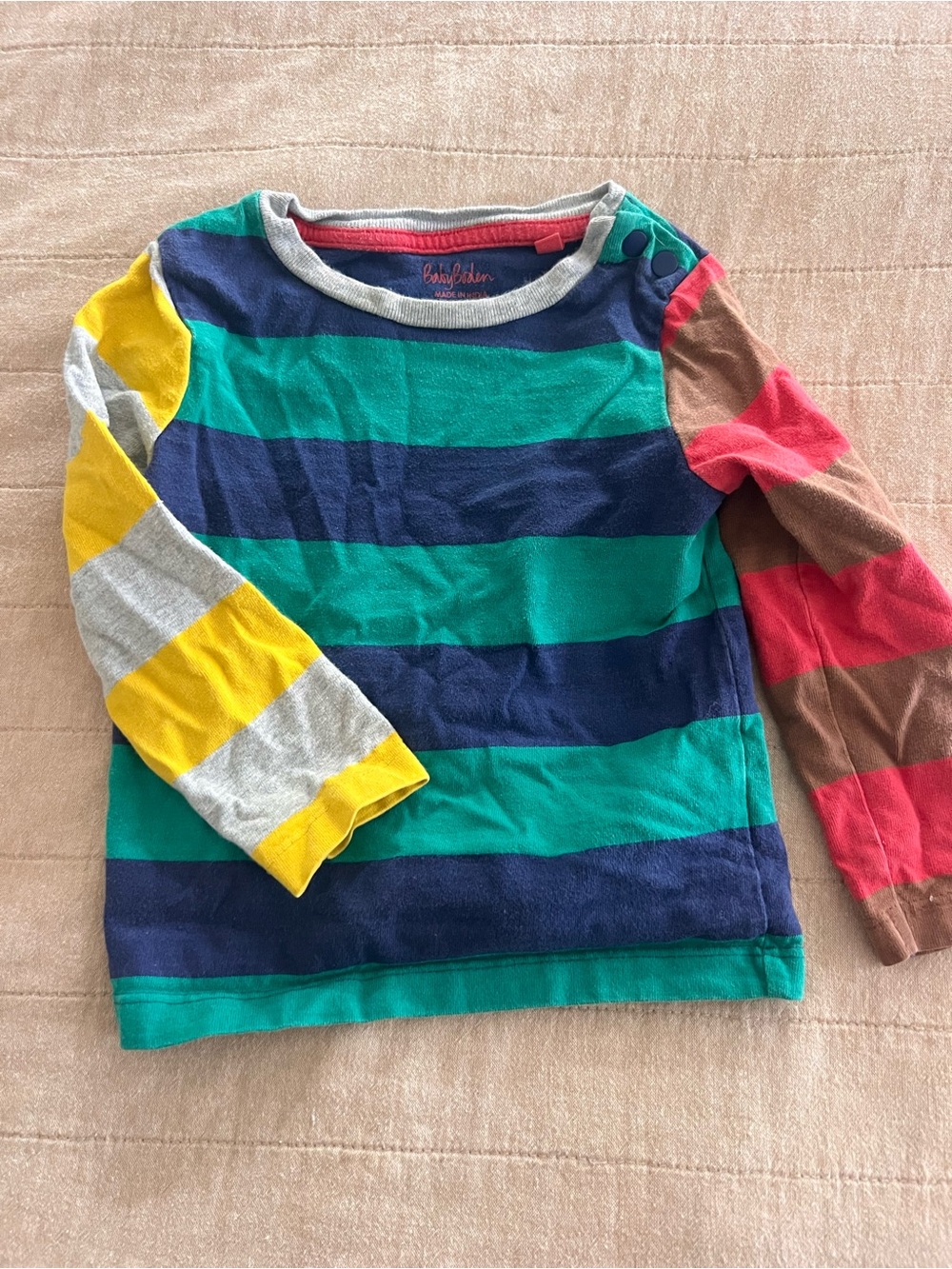 Baby Boden Kids' Striped Long-Sleeve Tee - Multi